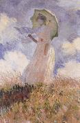 Claude Monet The Walk,Lady with Parasol